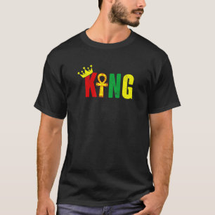 T-shirt Homme du roi mari égyptien Ankh Kemetic Drôle Noir