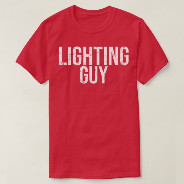 T-shirt Homme Éclairage Guy Éclairage Designer Théâtre Cad (Design devant)