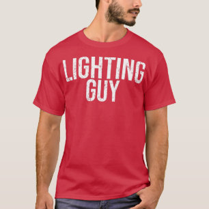 T-shirt Homme Éclairage Guy Éclairage Designer Théâtre Cad
