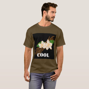 T-shirt homme élégant de base marron avec texte co