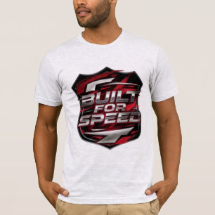 T-Shirt Homme Emblème Bouclier de Course Built for