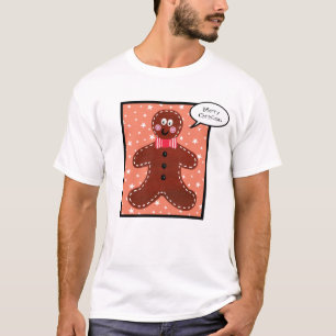 T-shirt Homme en pain d'épice de Noël personnalisé