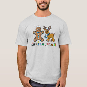T-shirt Homme en pain d'épice et renne juif