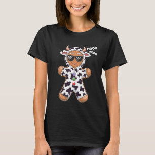 T-shirt Homme en pain d'épices Chèvre Vache Noël Drôle