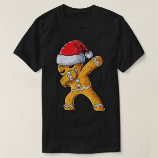 T-shirt Homme en pain d'épices Dabbing Design de Noël drôl