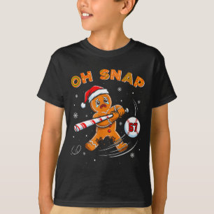 T-shirt Homme en pain d'épices drôle Oh snap 67 Baseball M