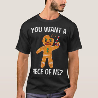 T-shirt Homme en pain d'épices En colère Vous voulez un mo