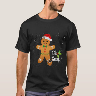 T-shirt Homme en pain d'épices - Oh Snap Funny Mignonne No