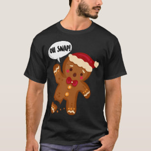 T-shirt Homme en pain d'épices Oh Snap ! Noël drôle