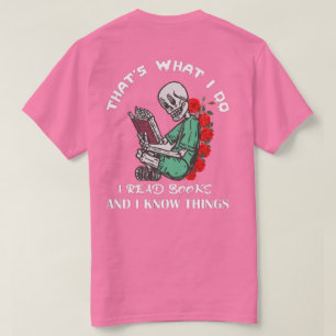 T-shirt Homme et enseignant C'est ce que je fais Je lis le