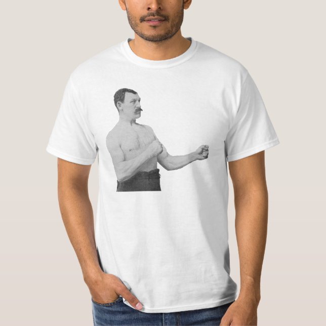 T-shirt Homme excessivement viril Meme (Devant)