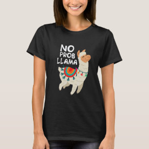 T-shirt Homme Femme Pas Prob Llama Llama