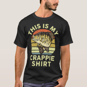 T-shirt Homme Fishing-Shirt This is My Crappie Shirt Bass 