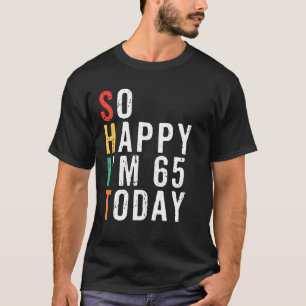 T-shirt Homme Funny 65E Anniversaire Cadeaux Gag 65 Ans Vi