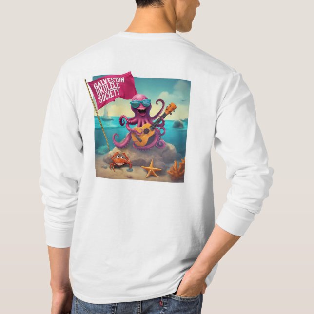 T-shirt homme Galveston Ukulele GUS à manches long (Dos)