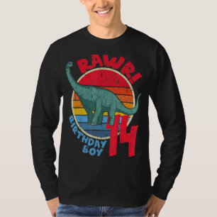T-shirt Homme garçon 14e anniversaire I Rawr! Brachiosauru