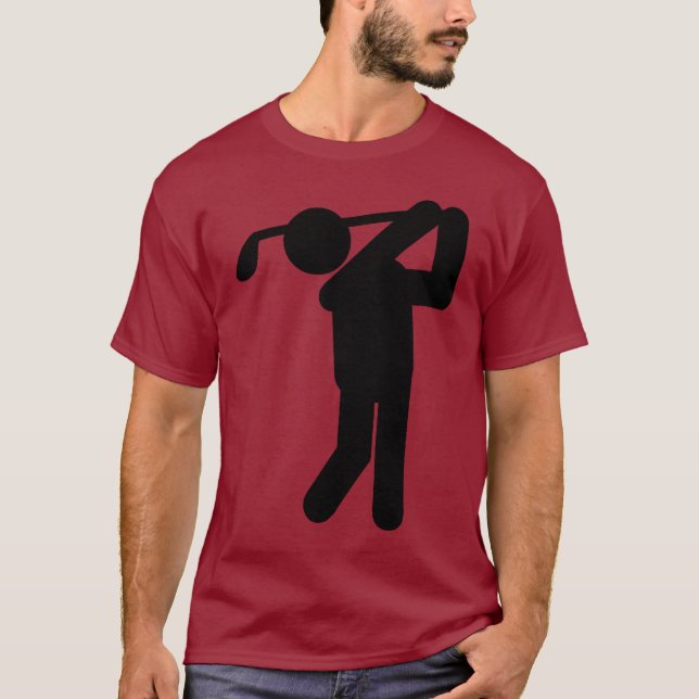 T-shirt Homme Golfer - Symbole de golf (Devant)