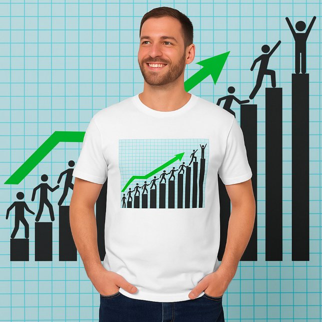 T-shirt homme graphique de tendance ascendante (Créateur téléchargé)