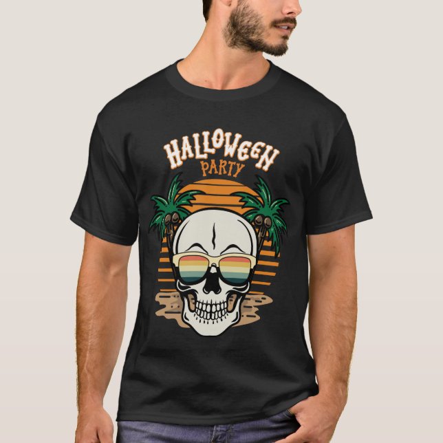 T-shirt homme Halloween crâne sucre (Devant)