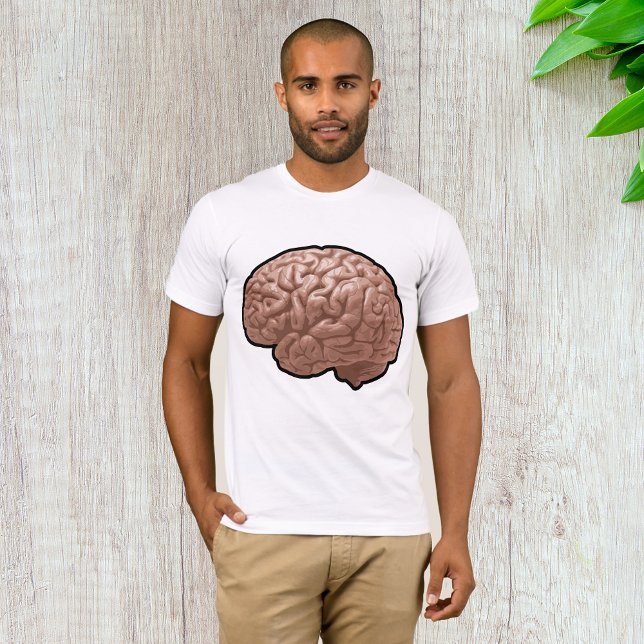 T-shirt Homme Homme Cerveau (Créateur téléchargé)