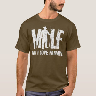T-shirt Homme Homme J'aime l'agriculture drôle fermier fer