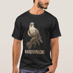 T-shirt Homme I Love Falcons Drôle Falcons Dit Falcons Lo