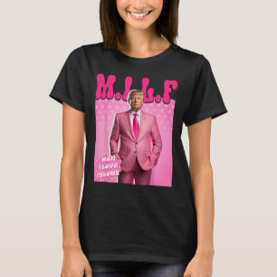 T-shirt Homme I Love Felons Funny Pink Trump 2024 Pour Pré