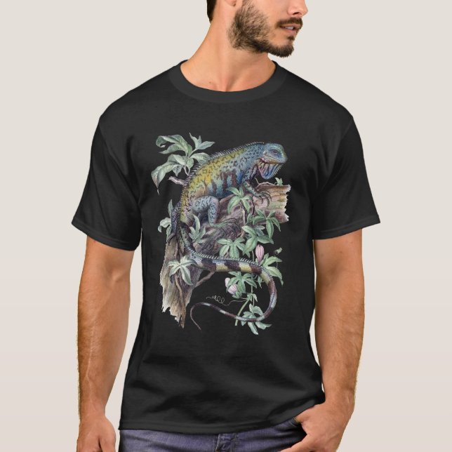 T-shirt homme - Iguana Vintage (Devant)