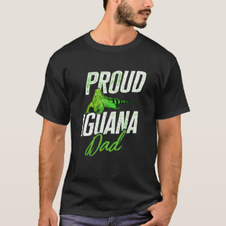 T-shirt Homme Iguane Lézard Reptile Fier Iguane Papa Herpé