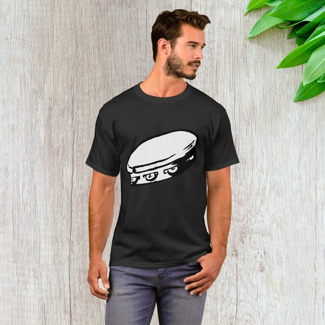 T-shirt Homme Illustration Tambourine (Créateur téléchargé)