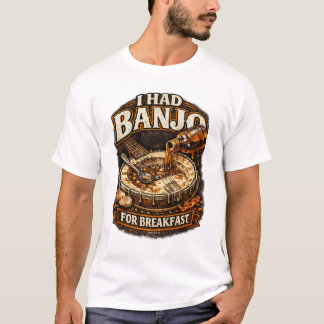 T-Shirt Homme "J'ai mangé du Banjo au Petit Déjeun