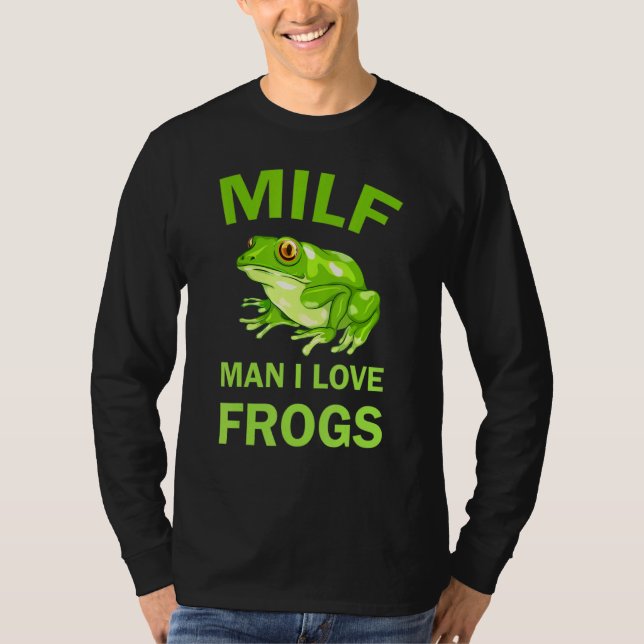 T-shirt Homme J'Aime Grenouilles Bumper mignonne Crazy Gre (Devant)