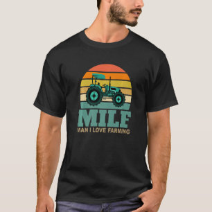 T-shirt Homme J'Aime L'Agriculture-M.I.L.F-Funny Dit Fermi