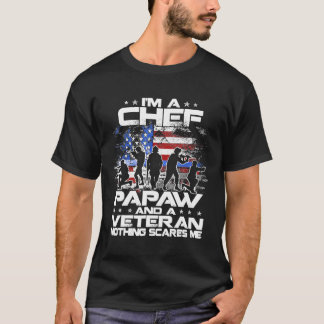 T-shirt Homme Je Suis Un Chef Un Papaw Et Un Vétéran Rien