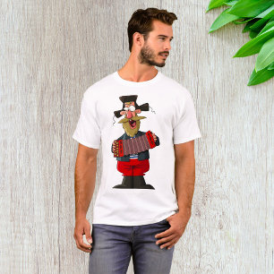 T-shirt Homme Jouant L'Accordion