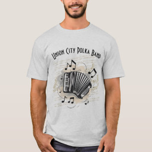 T-Shirt Homme Joueur d'Accordéon Personnalisable