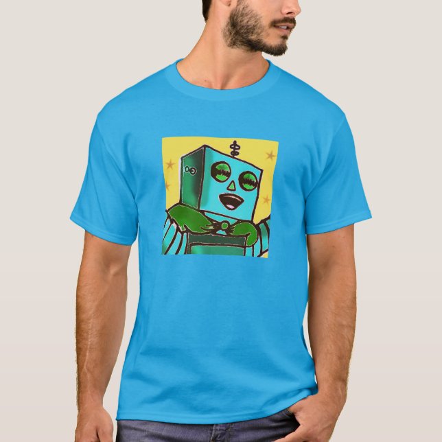 T-shirt homme joyeux robots (Devant)