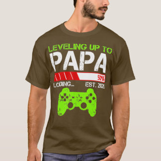 T-shirt Homme Leveling Jusqu'Au Cadeau Papa Est 2020 Homme