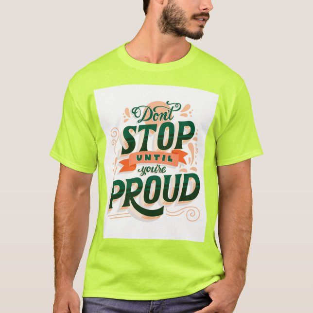 T-shirt Homme Lime Vibrant - Stand Out in Style!" (Devant)