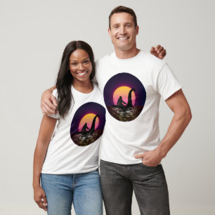 T-shirt Homme Loch Ness Rétro Bigfoot