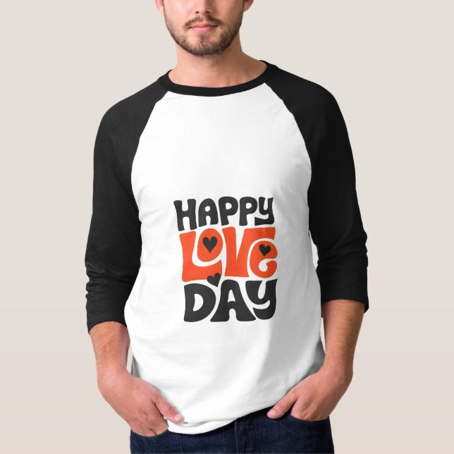 T-shirt homme Love Day - ❤️ élégant et romantique  (Devant)