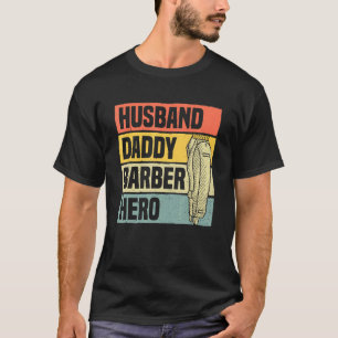T-shirt Homme Mari Daddy Barber Hero Hair Stylliste Papa F