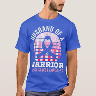 T-shirt Homme Mari D'Un Guerrier Cancer Du Sein Le Sein Pe