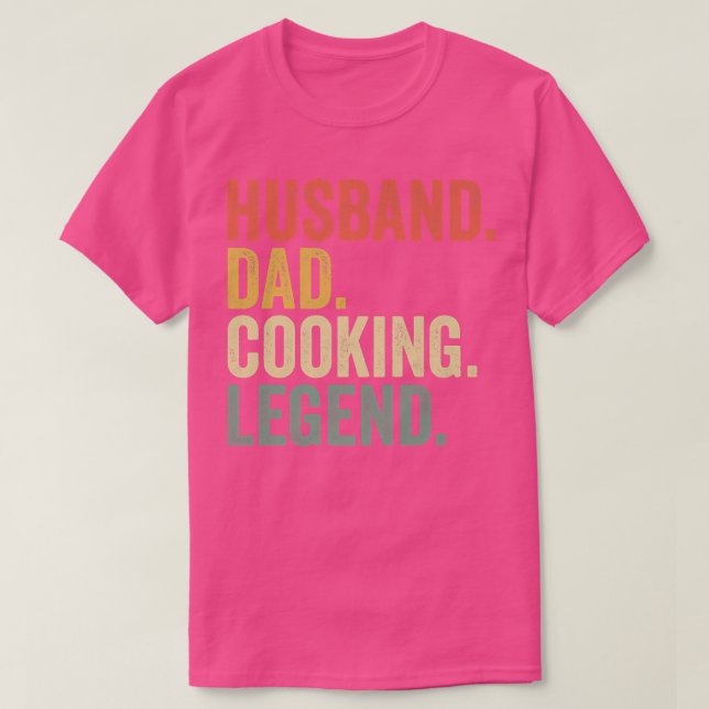 T-shirt Homme Mari Papa Cuisine Légende Drôle Cuisinier Ch (Design devant)
