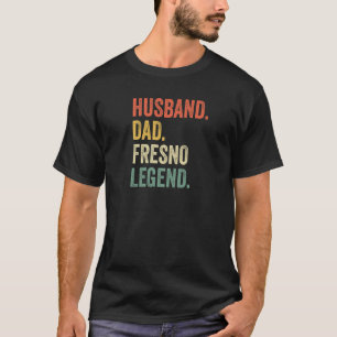 T-shirt Homme mari papa Fresno Légende Fête des pères Vint