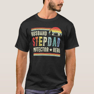 T-shirt Homme Mari Stepdad Protecteur Héros Pour Hommes Vi