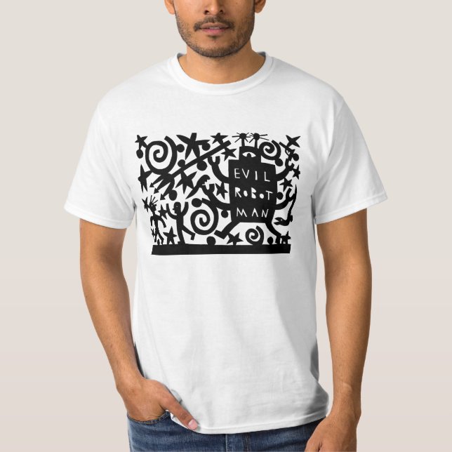 T-shirt Homme mauvais de robot (Devant)