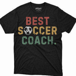 T-shirt Homme Meilleur entraîneur de football Drôle Drôle 