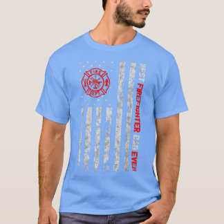 T-shirt Homme meilleur pompier papa jamais American Flag F