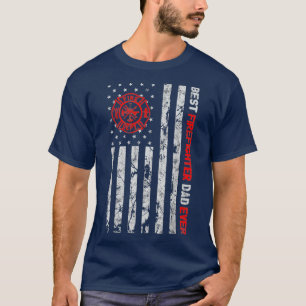 T-shirt Homme meilleur pompier papa jamais American Flag F